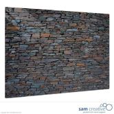 Whiteboard Glas Solid Steinmauer 45x60 cm