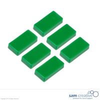 Whiteboard Magnete Rechteck 12x24 mm grün