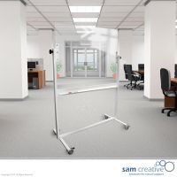 Whiteboard Drehtafel Mobil Glas Serie 100x150 cm