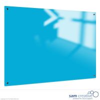 Whiteboard Glas Solid Eis Blau 120x240 cm
