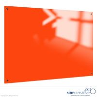 Whiteboard Glas Solid Leuchtend Orange 45x60 cm