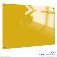 Whiteboard Glas Solid Kanarien Gelb 100x180 cm